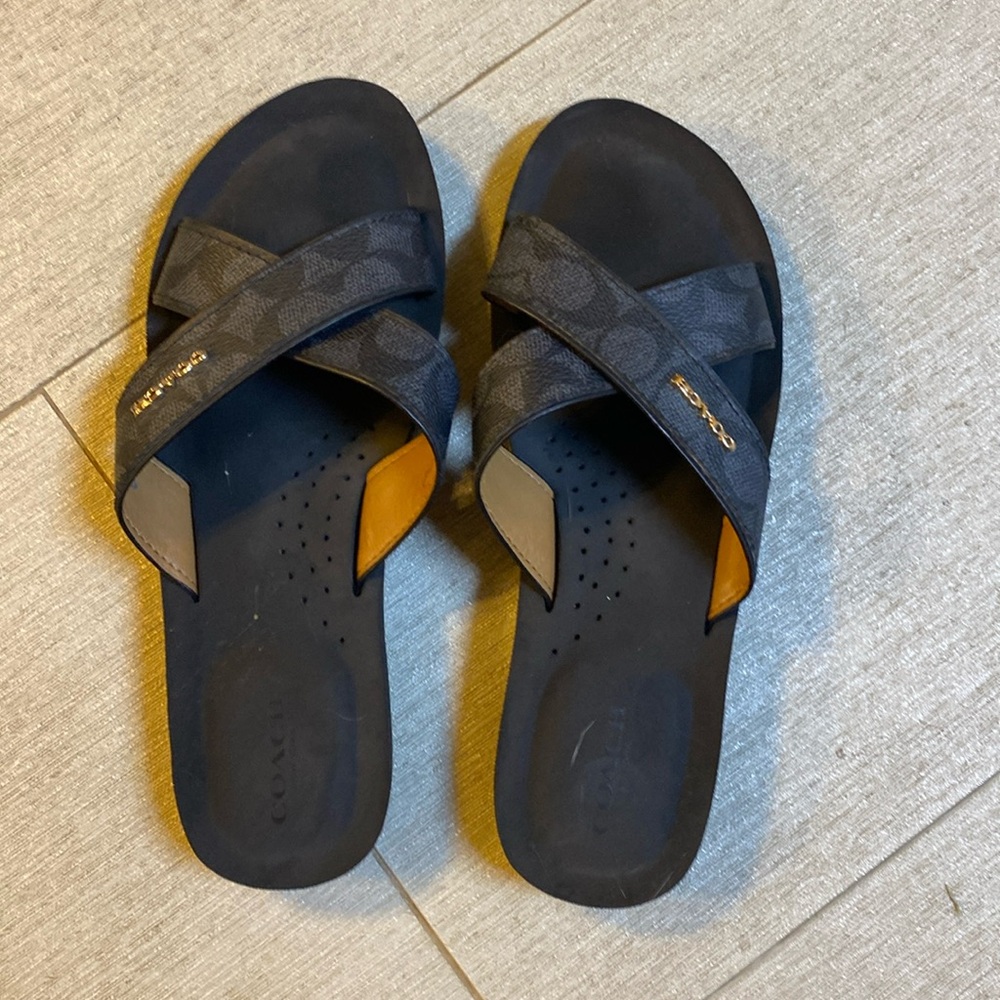 Black Coach sandals